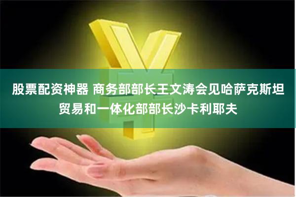 股票配资神器 商务部部长王文涛会见哈萨克斯坦贸易和一体化部部长沙卡利耶夫
