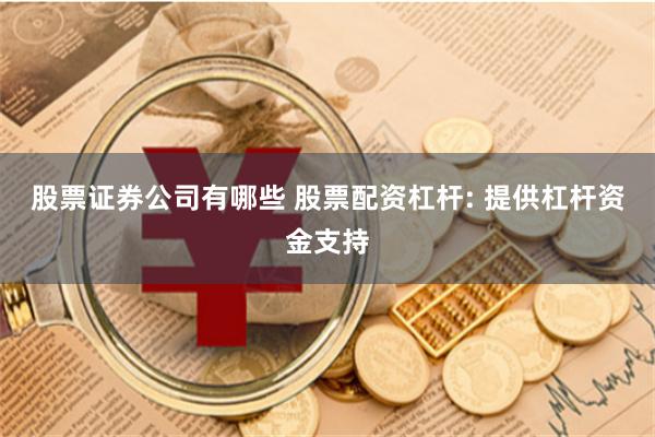 股票证券公司有哪些 股票配资杠杆: 提供杠杆资金支持